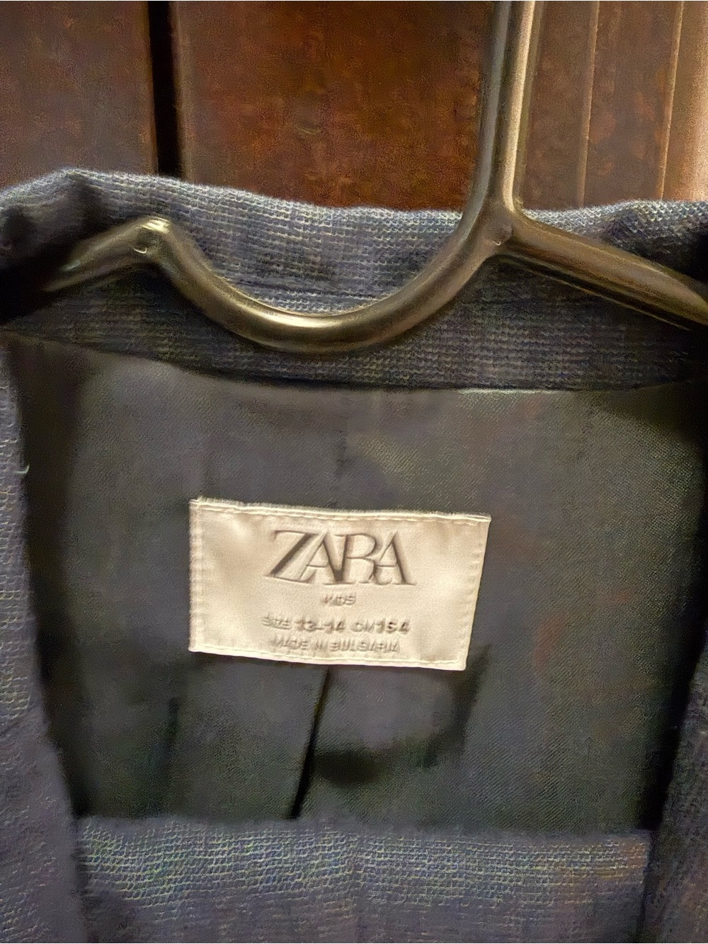 Zara Big Kids Navy Blue Suit and Vineyard Vines dress shirt - Picture 3 of 9